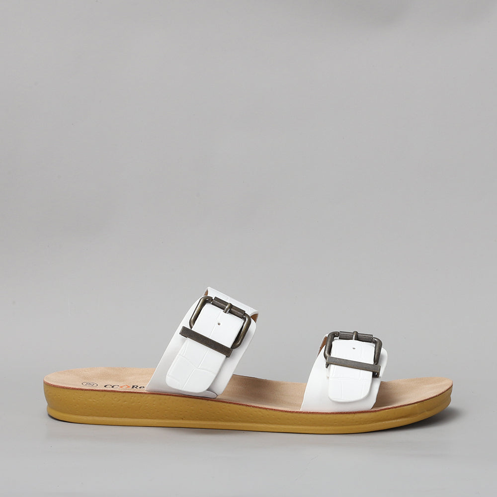 Keava Sandles Women's Mad Love Keava Footbed Sandal White