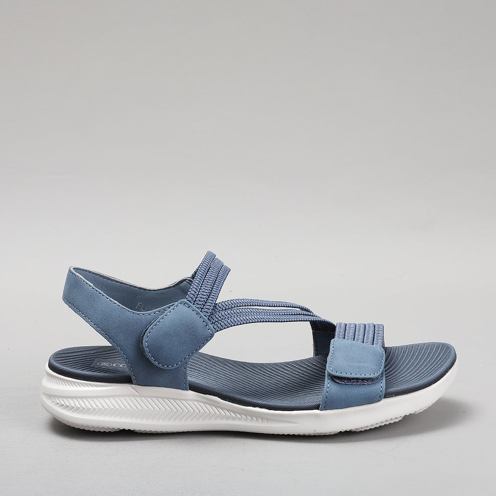 CC Resorts Florrie Denim Comfort Sandals – CC Resorts Footwear