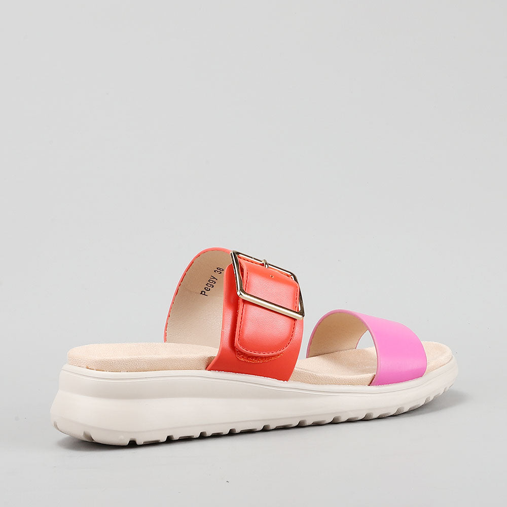 Peggy - Fuchsia/Orange
