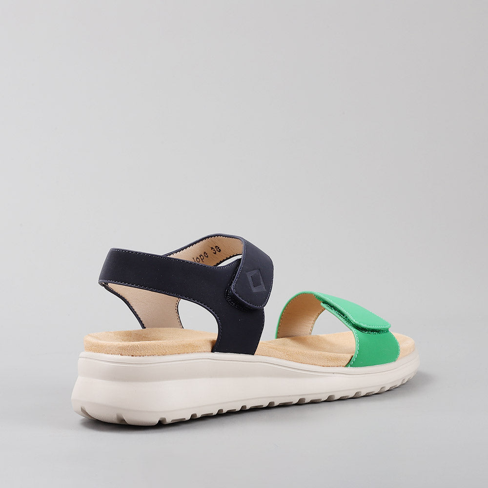 Penelope - Emerald/Navy