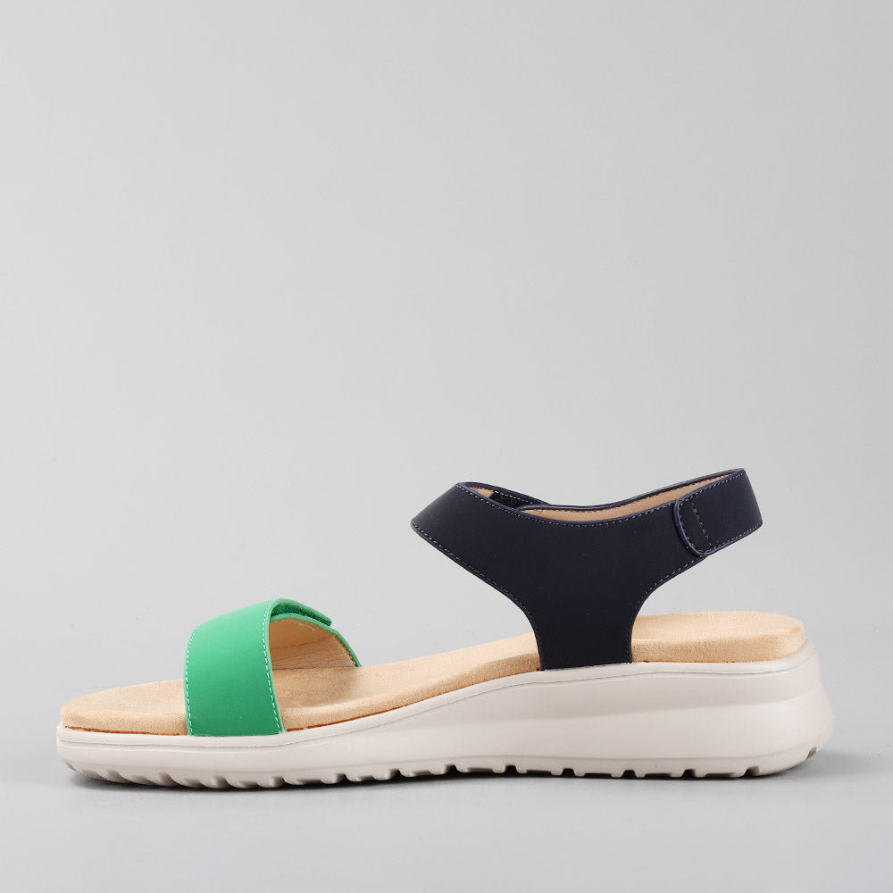 Penelope - Emerald/Navy