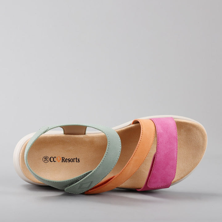 Pershing - Fuchsia/Tan/Sage