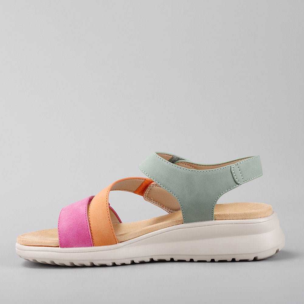 Pershing - Fuchsia/Tan/Sage