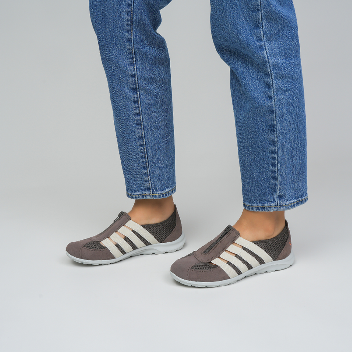 Christine - Dk Taupe/Cream