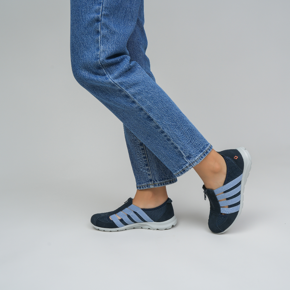 Christine - Navy Baby Blue | CC Comfort Casual Shoes – CC Resorts Footwear